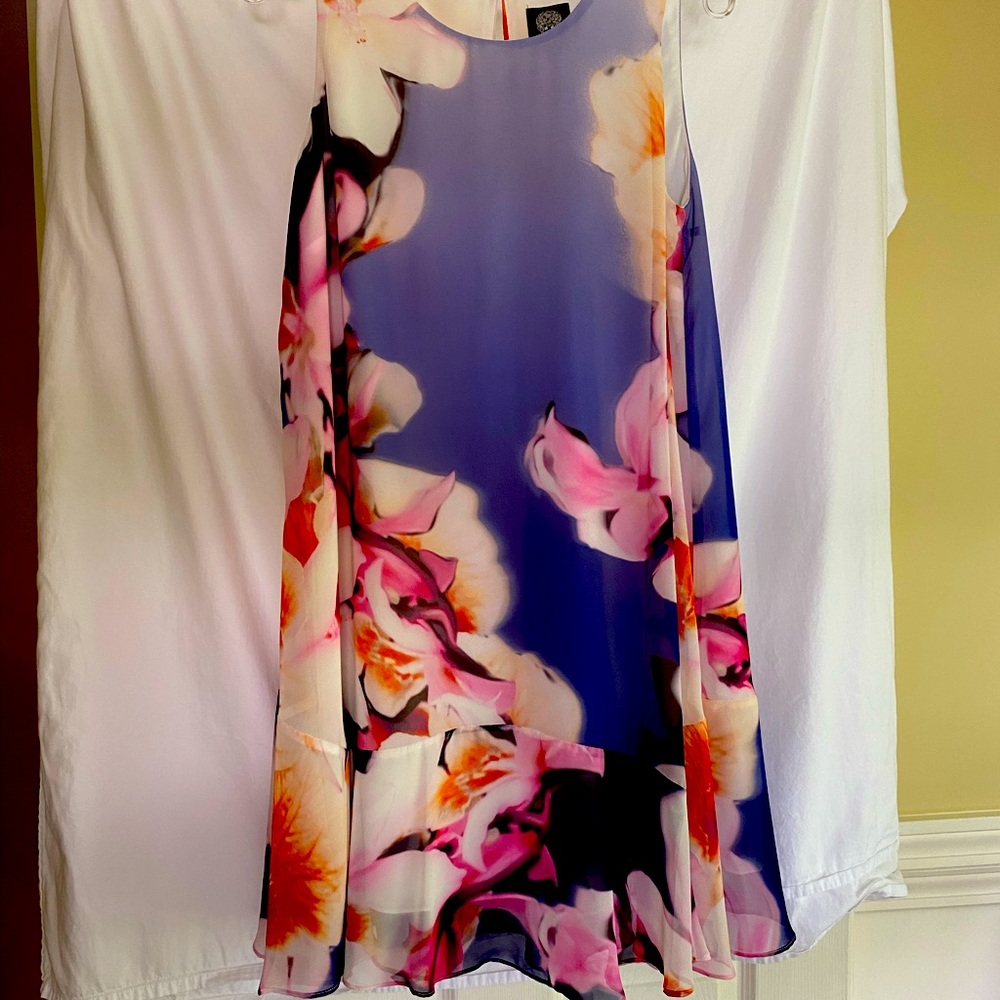 Vince Camuto Floral Sleeveless Dress size 10